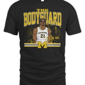 Michigan Basketball Morez Johnson Jr The Bodyguard T Shirt
