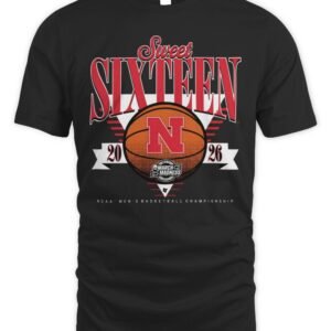 Nebraska Cornhuskers MBB 2026 Sweet Sixteen T Shirt Hoodie