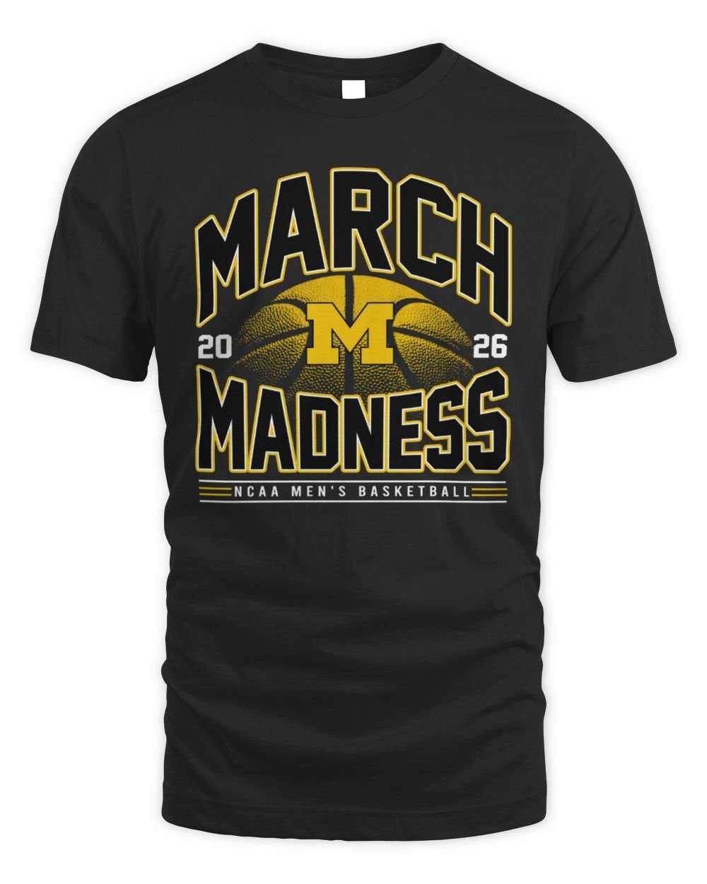Michigan Wolverines NCAA Men's Basketball March Madness 2026 T-Shirt
