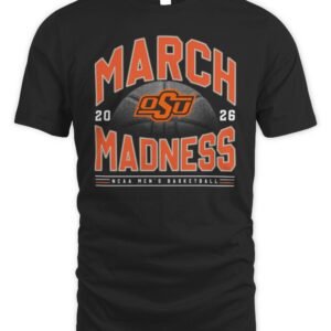 Oklahoma State NCAA Men's Basketball March Madness 2026 T-Shirt