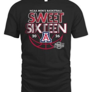Arizona Wildcats 2026 Men's Basketball Tournament March Madness Sweet Sixteen T Shirt