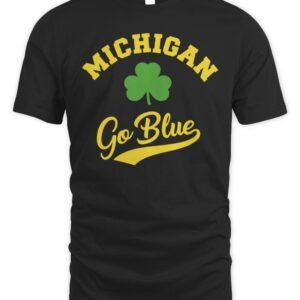 Michigan Wolverines Lucky Go Blue T Shirt Hoodie