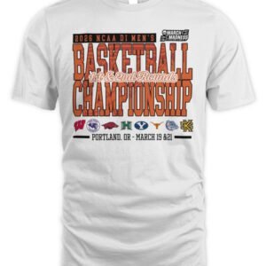 2026 NCAA DI Men's Basketball 1st/2nd Rounds Portland Champion Jersey Hoodie