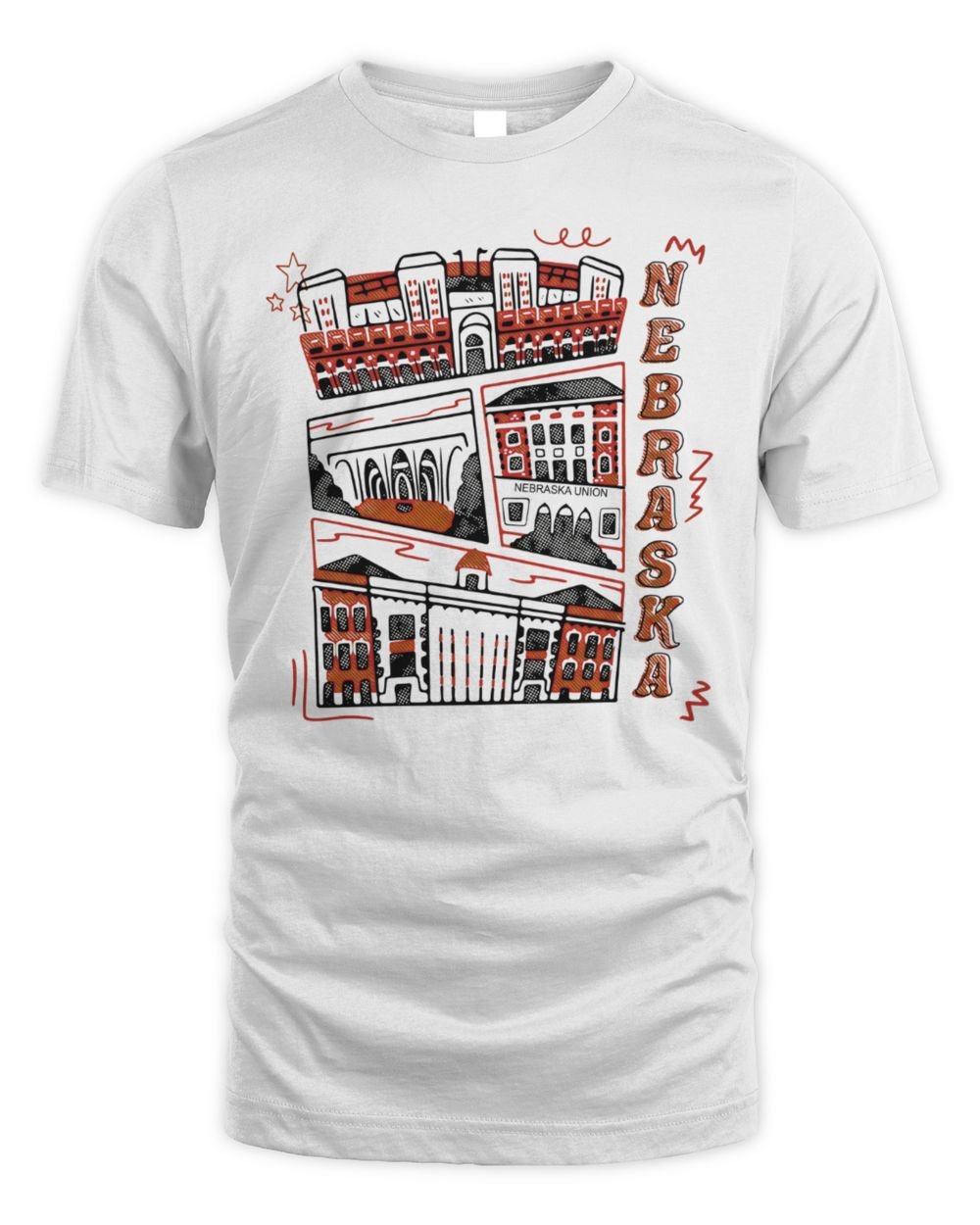 Nebraska Campus Landmarks T Shirt
