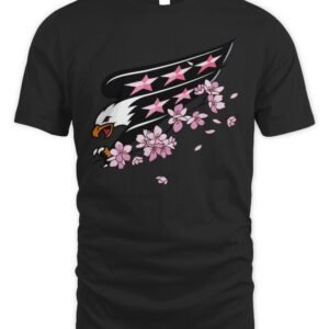 Washington Capitals Caps In Bloom 2026 Black T Shirt