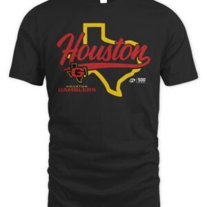 Houston Gamblers State Map T Shirt Hoodie