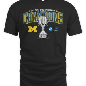 Michigan Wolverines Big Ten Men's ICE Hockey Championship 2026 Hoodie