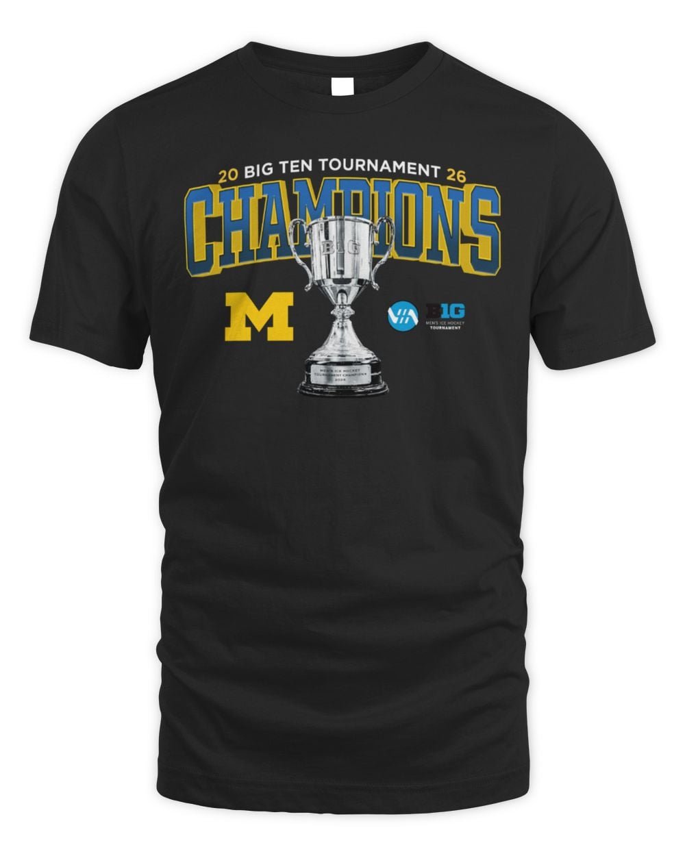 Michigan Wolverines Big Ten Men's ICE Hockey Championship 2026 Hoodie