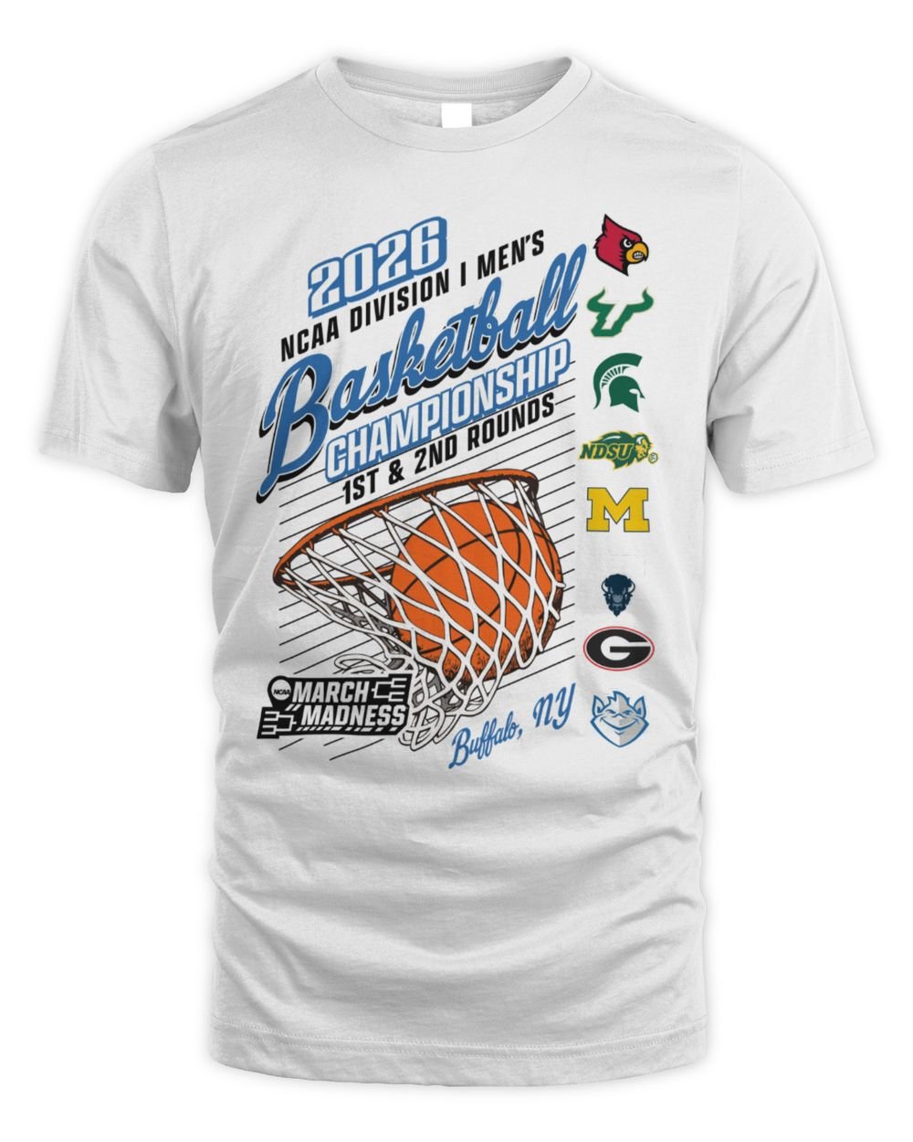 NCAA DI Men's Basketball 1st/2nd Rounds Buffalo Champion Jersey Shirt