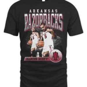 Arkansas Basketball Darius Acuff Jr Retro T Shirt Hoodie