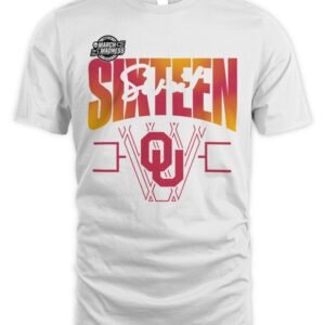 Oklahoma Sooners 2026 NCAA Women's Basketball Tournament March Madness Sweet 16 Court Shot T-Shirt