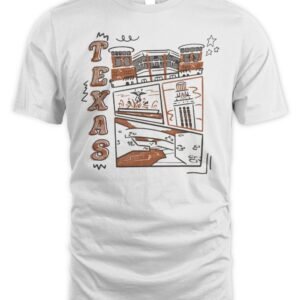 Texas Campus Landmarks T Shirt
