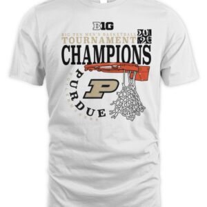 2026 Big Ten Tournament Champions Shirt Purdue Boilermakers Cut Nets NCAA Basketball Fan Tee