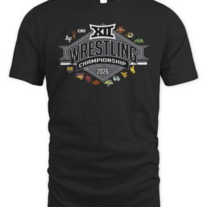 Official Big 12 2026 Big 12 Wrestling Championships T Shirt