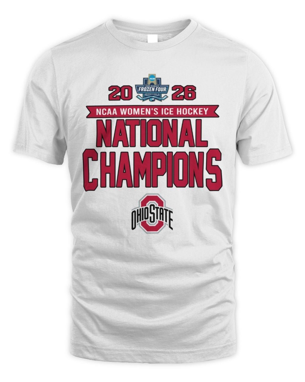 Ohio State Buckeyes Frozen Four Champions Shirt 2026 Women's Ice Hockey NCAA National Champions Hoodie