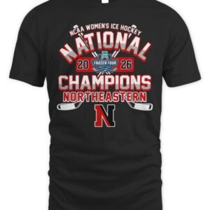 Northeastern Huskies 2025 Women's Hockey Champions T-Shirt Hoodie