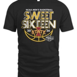 Iowa State Cyclones 2026 NCAA Men's Basketball Sweet Sixteen T Shirt