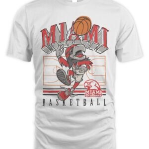 Gvartwork Shop Miami Redhawk Cartoon Basketball T Shirt