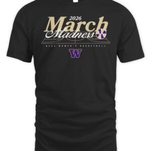 Washington Huskies NCAA Women's Basketball  March Madness 2026 T-Shirt