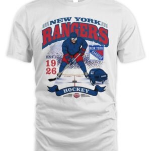 New York Rangers '47 Foundation T Shirt Hoodie