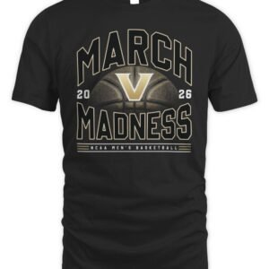 Vanderbilt Commodores NCAA Men's Basketball March Madness 2026 T-Shirt