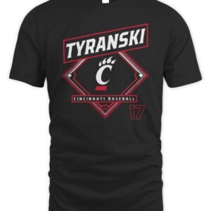 Ryan Tyranski Cincinnati Bearcats Baseball T Shirt