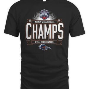 UTSA Roadrunners 2026 American Conference Women's Basketball Tournament Champions T-Shirt