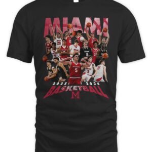 Miami RedHawks University Men's Basketball Team T Shirt