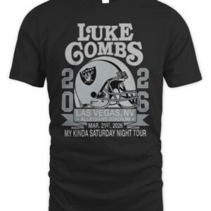 Luke Combs Merch Luke Combs 2026 Las Vegas My Kinda Saturday Night Tour T Shirt