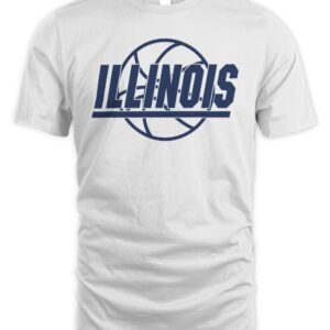 Illinois Basketball Retro Logo T Shirt