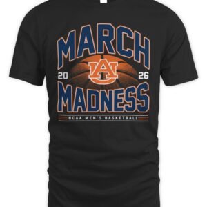 Auburn Tigers NCAA Men's Basketball March Madness 2026 T-Shirt