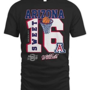 Arizona Wildcats 2026 NCAA March Madness Sweet 16 Hoodie