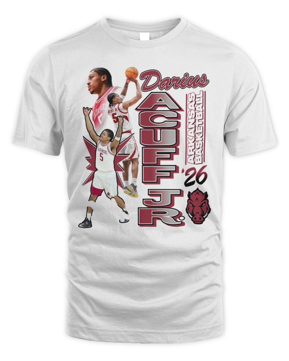 Darius Acuff Jr Arkansas Razorbacks Graphic Hoodie