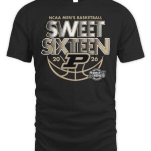 Purdue Boilermakers 2026 NCAA Men's Basketball Sweet Sixteen T Shirt