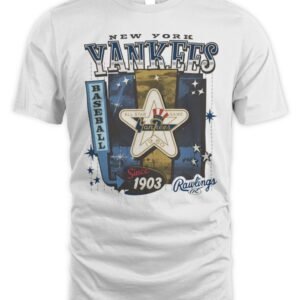 New York Yankees Cooperstown Rawlings Poster '47 Foundation Tee