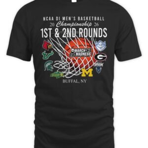 Official NCAA DI Men's Basketball 1st/2nd Rounds Buffalo Champion T Shirt