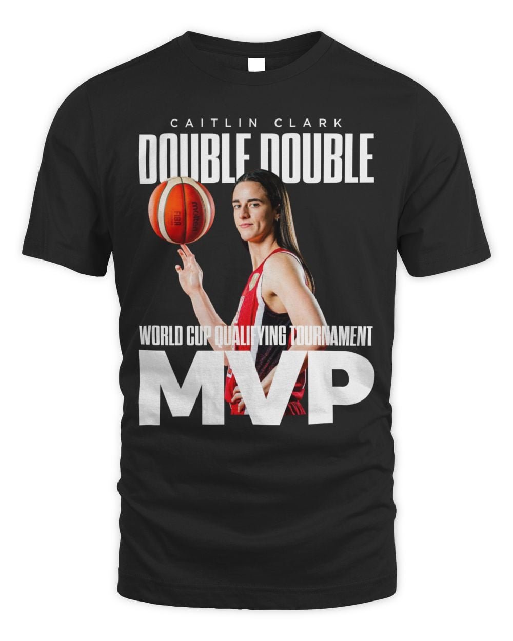 Caitlin Clark MVP of the 2026 FIBA Women’s World Cup Qualifying Tournament T-Shirt