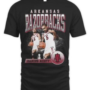 Arkansas Basketball Darius Acuff Jr Retro T Shirt