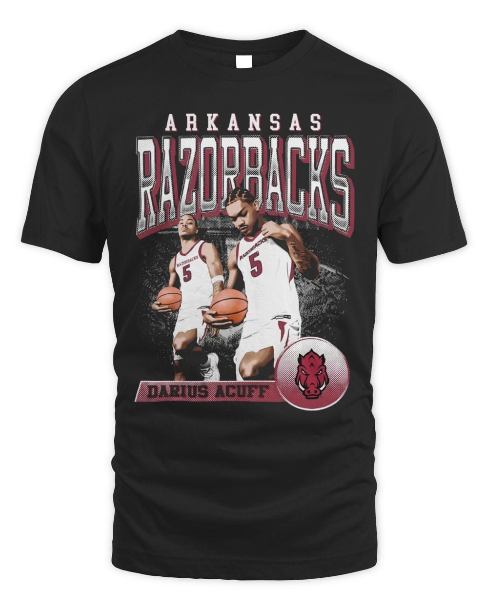 Arkansas Basketball Darius Acuff Jr Retro T Shirt