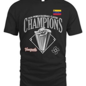 Venezuela Baseball 2026 World Baseball Classic Champions Locker Room T-Shirt