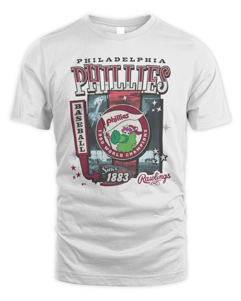 Philadelphia Phillies Cooperstown Rawlings Poster '47 Foundation Tee