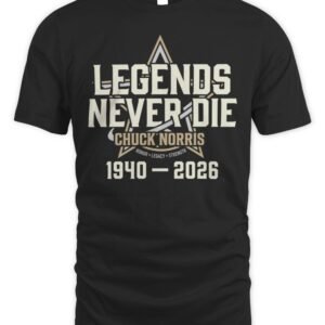 Chuck Norris Legends Never Die Tribute 1940–2026 Memorial T Shirt