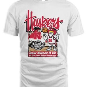 Nebraska Cornhuskers 2026 NCAA March Madness First Ever Sweet 16 T-Shirt