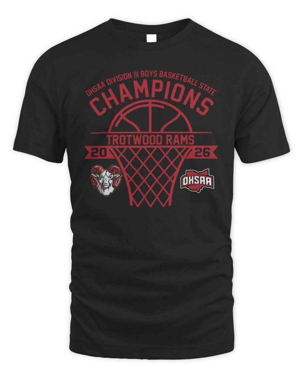 Trotwood Rams OHSAA Boys 2026 D3 State Champions T Shirt