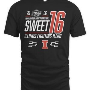 Illinois Fighting Illini 2026 NCAA March Madness Sweet 16 Bound Net T Shirt