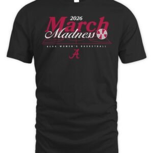 Alabama Crimson Tide NCAA Women's Basketball March Madness 2026 T-Shirt