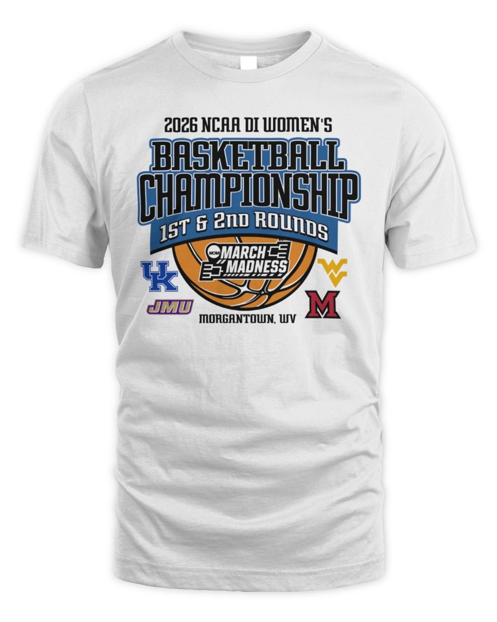 NCAA DI Women's Basketball 1st/2nd Rounds Morgantown, WV Champion Hoodie