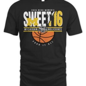 Michigan Wolverines 2026 NCAA Women's Basketball Sweet 16 Hoodie