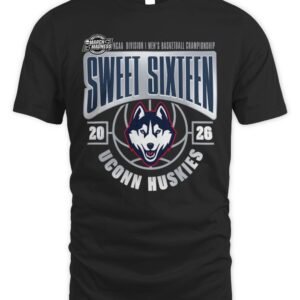 UConn Huskies 2026 NCAA Men's Basketball Tournament March Madness Sweet 16 T-Shirt