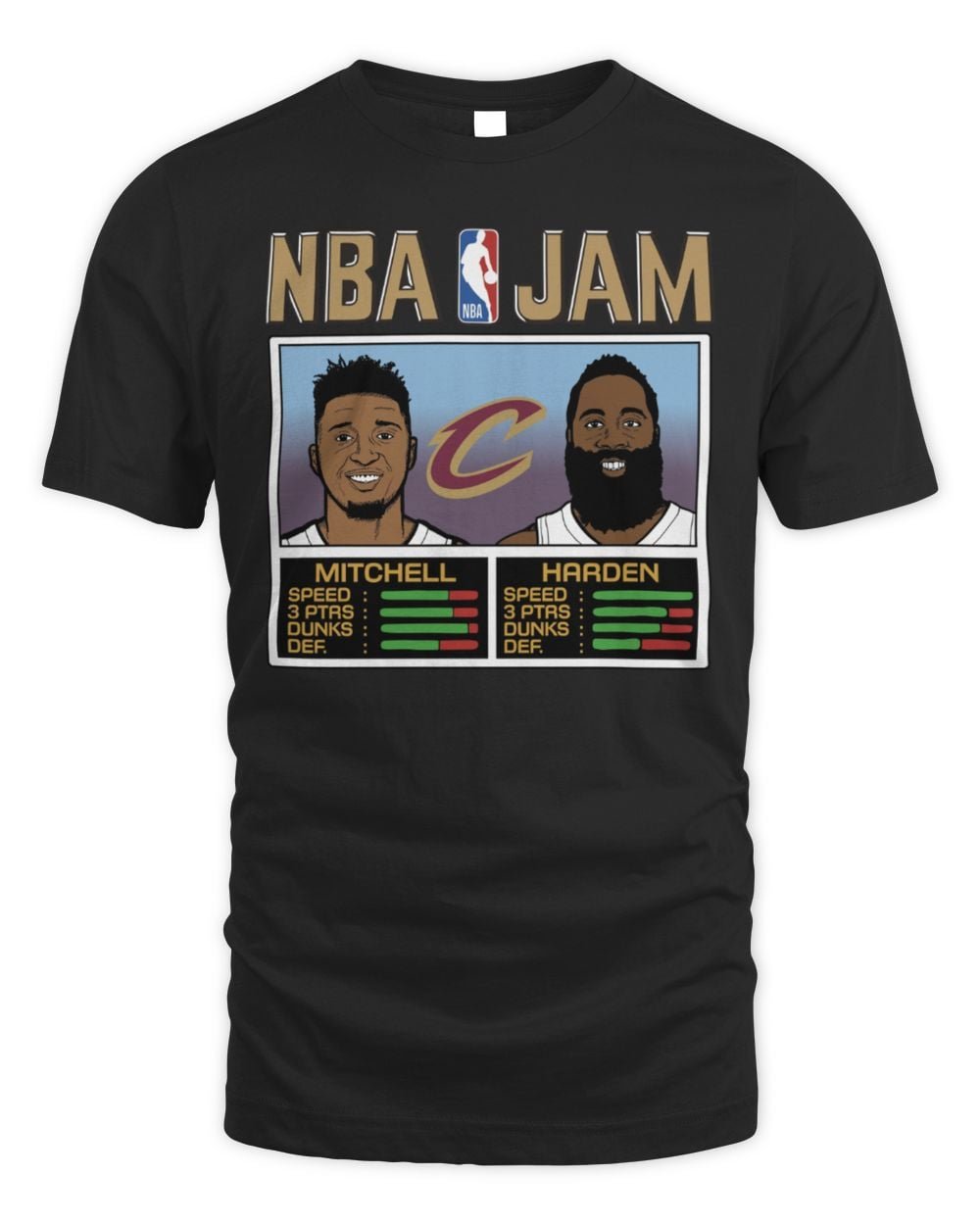 NBA Jam Cavs Mitchell And Harden T Shirt